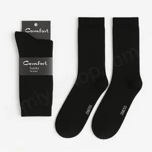 جوراب حوله ای مردانه کامفورت رنگ مشکی با تضمین کیفیت