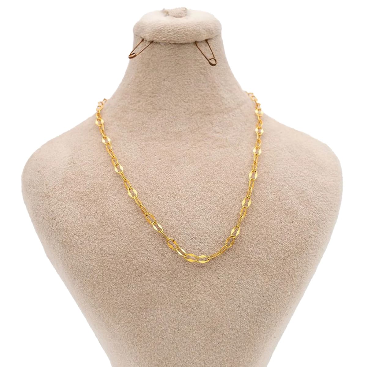 زنجیر طلا زنانه گالری طلا عرفان مدل استار درشت طول 50 سانتی متر