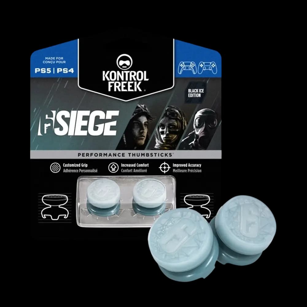 روکش آنالوگ KontrolFreek مخصوص PS5 و PS4 – طرح Rainbow Six Siege رنگ Black Ice