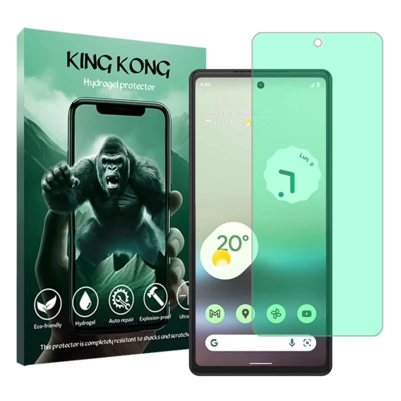 محافظ صفحه نمایش گرین لایت گوشی گوگل Pixel 6a کینگ کونگ مدل T‌ough