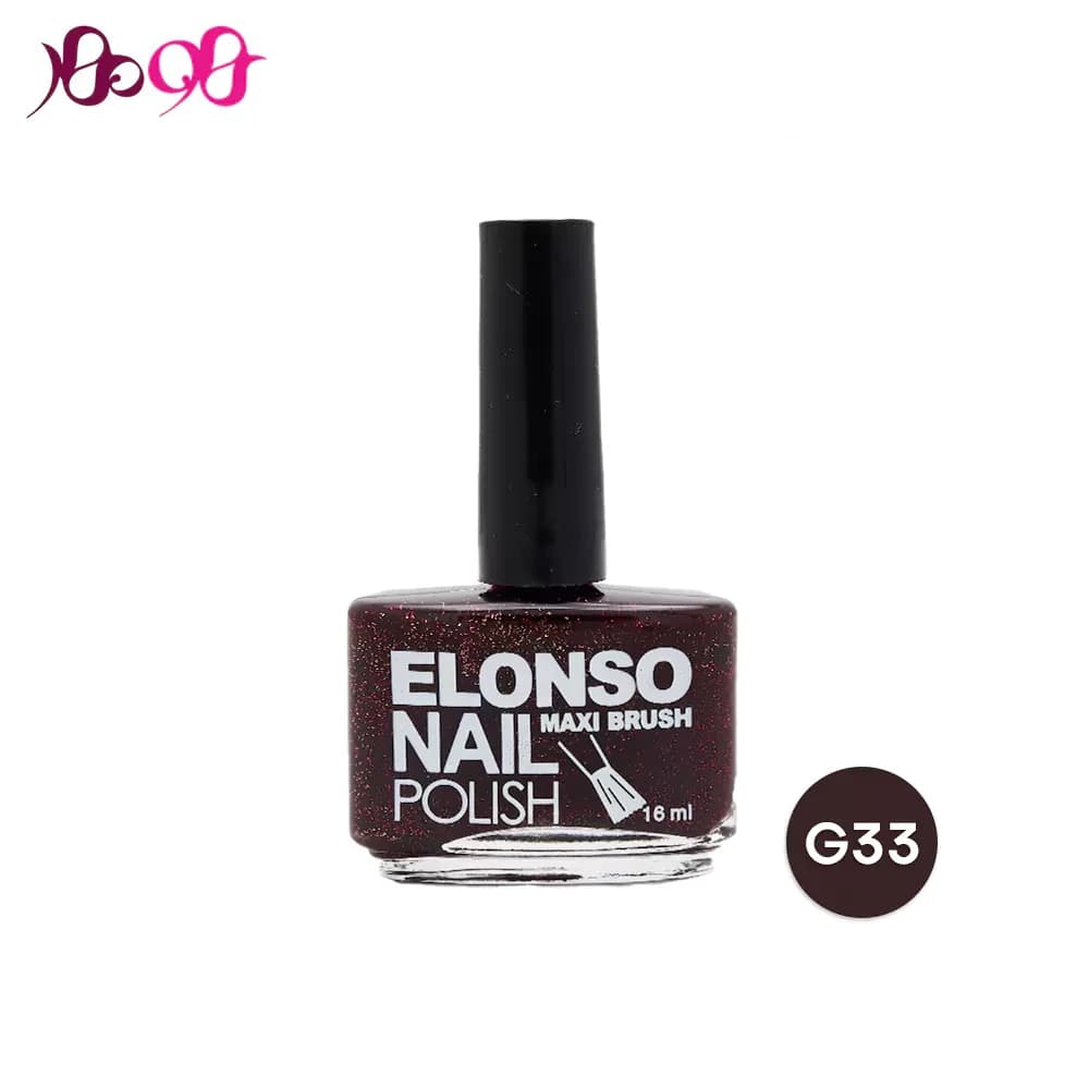 لاک ناخن الونسو شماره G33