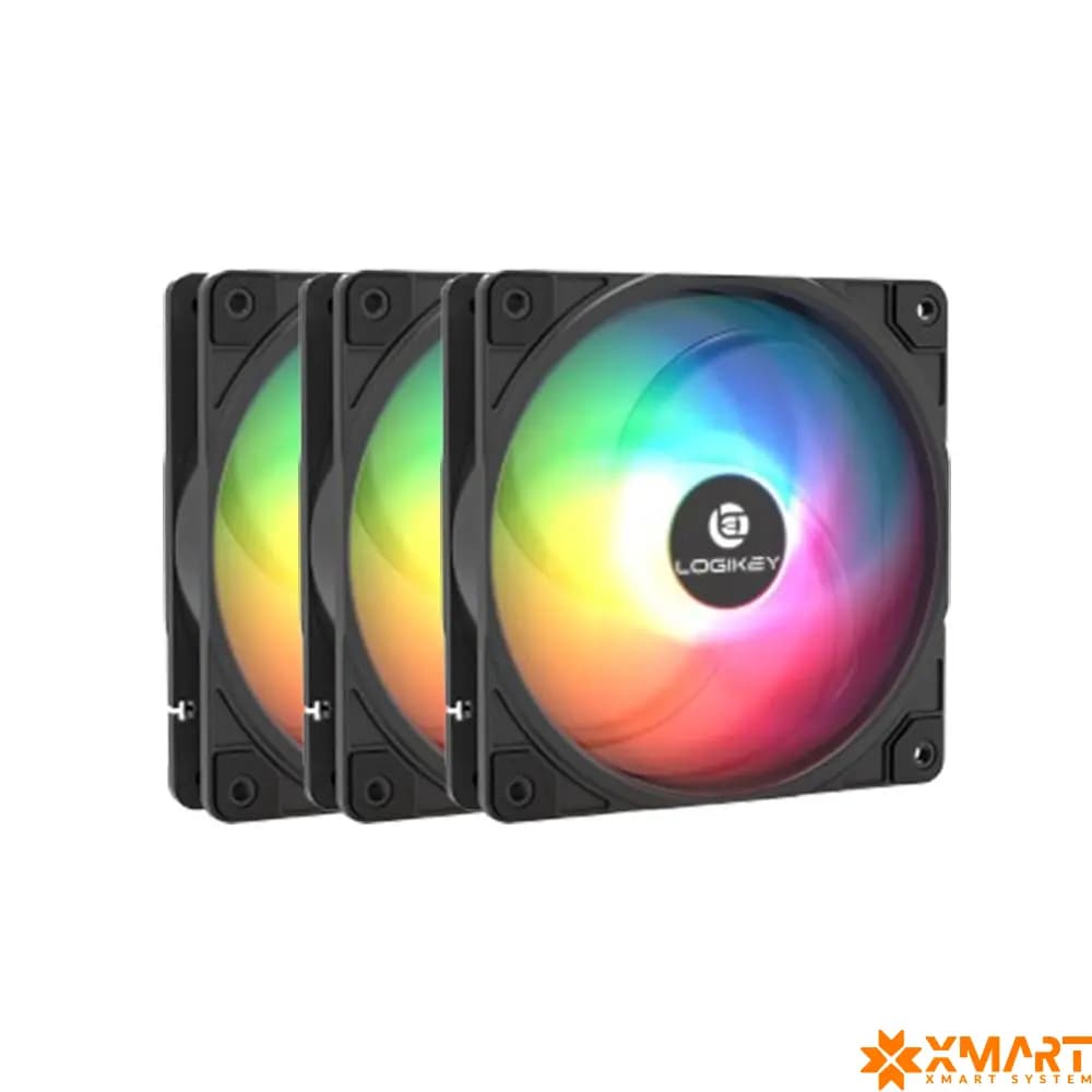 فن کیس لاجیکی سه عددی مدل LOGIKEY LK-F320RE RGB 3*1
