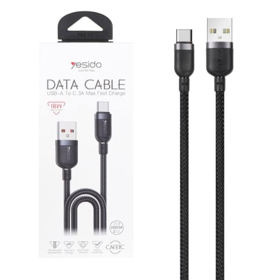 کابل تبدیل USB به USB-C یسیدو مدل CAI33C به طول 2 متر