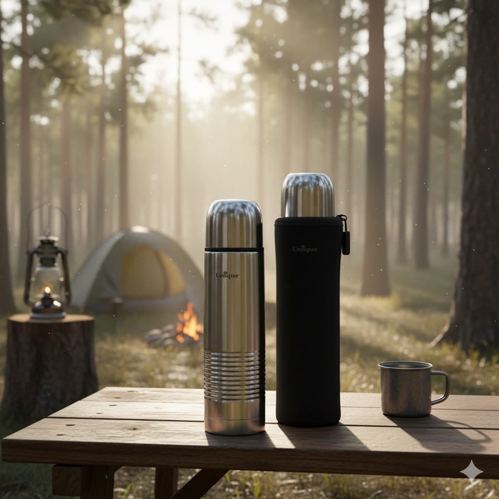 فلاسک 0.8 لیتر قلمی یونیک 1987 (درب قدیم)