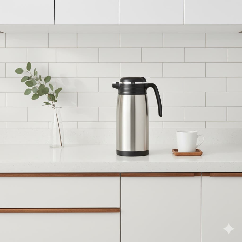 فلاسک 1.6 لیتری شیشه دار استیل یونیک کد 1752