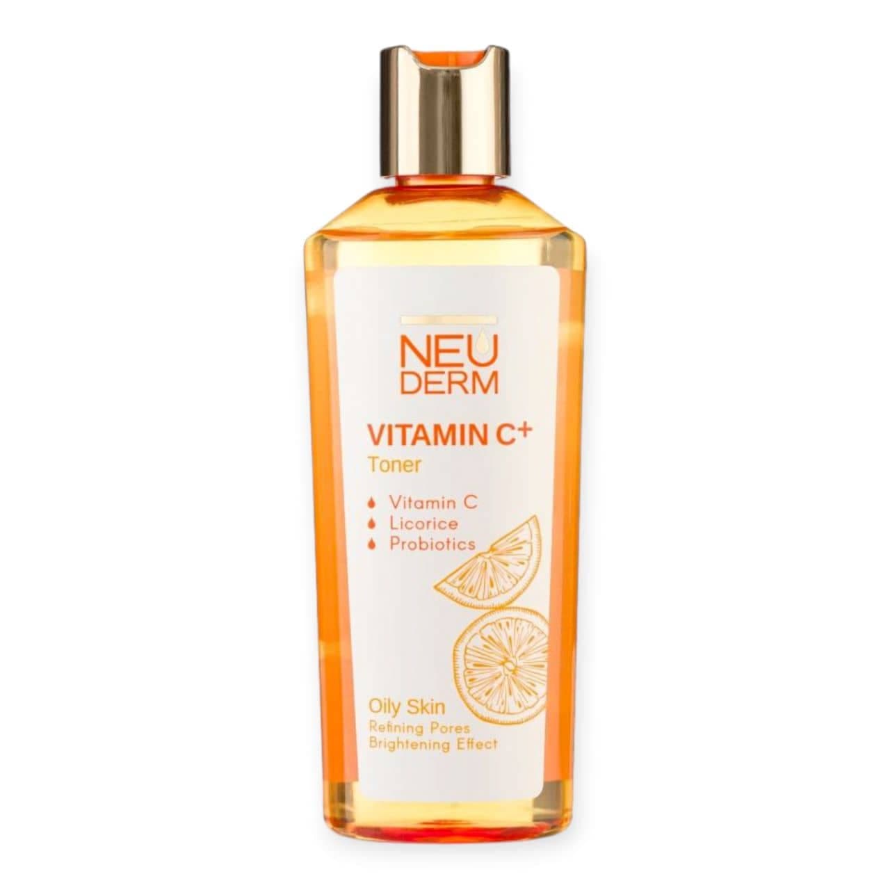 تونر ویتامین سی پلاس C+ پوست چرب نئودرم NEUDERM حجم 200 میل