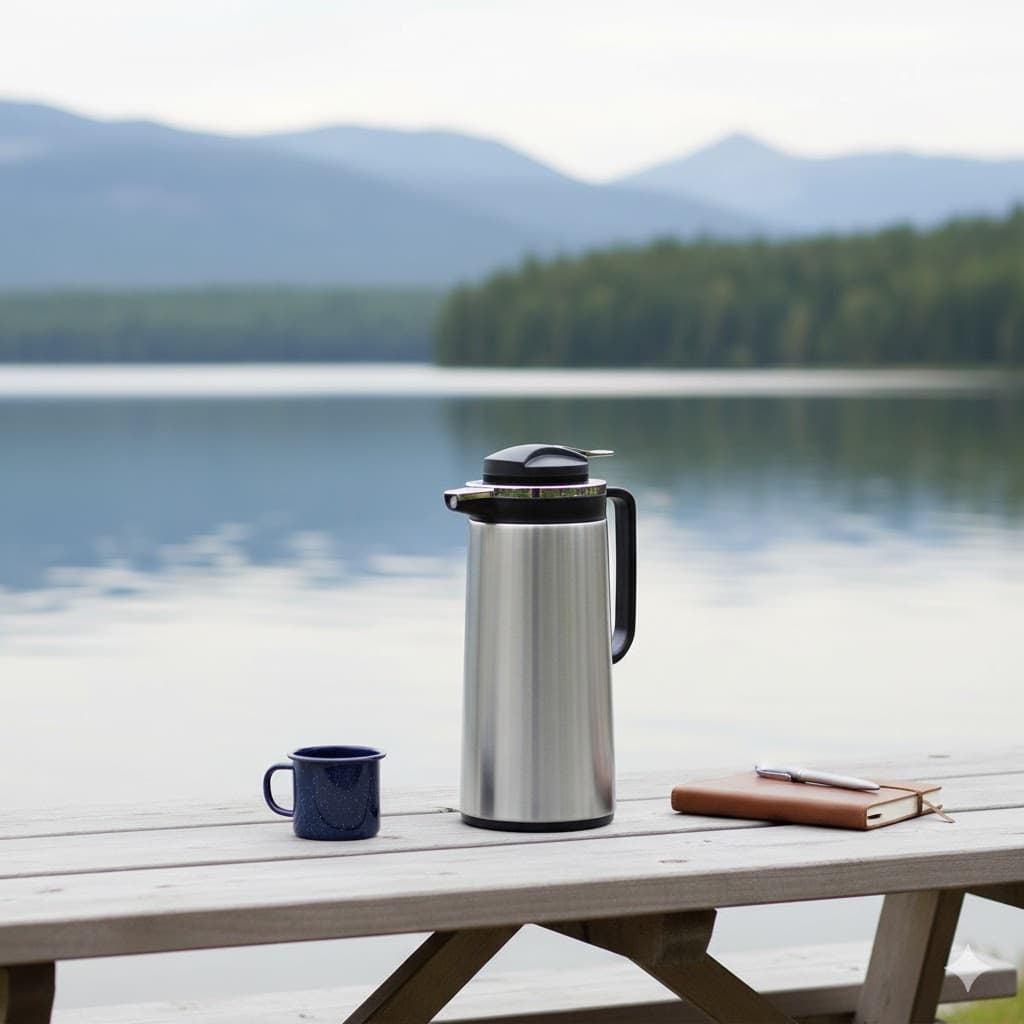 فلاسک 1 لیتری پاندا استیل یونیک خارجی کد 1804