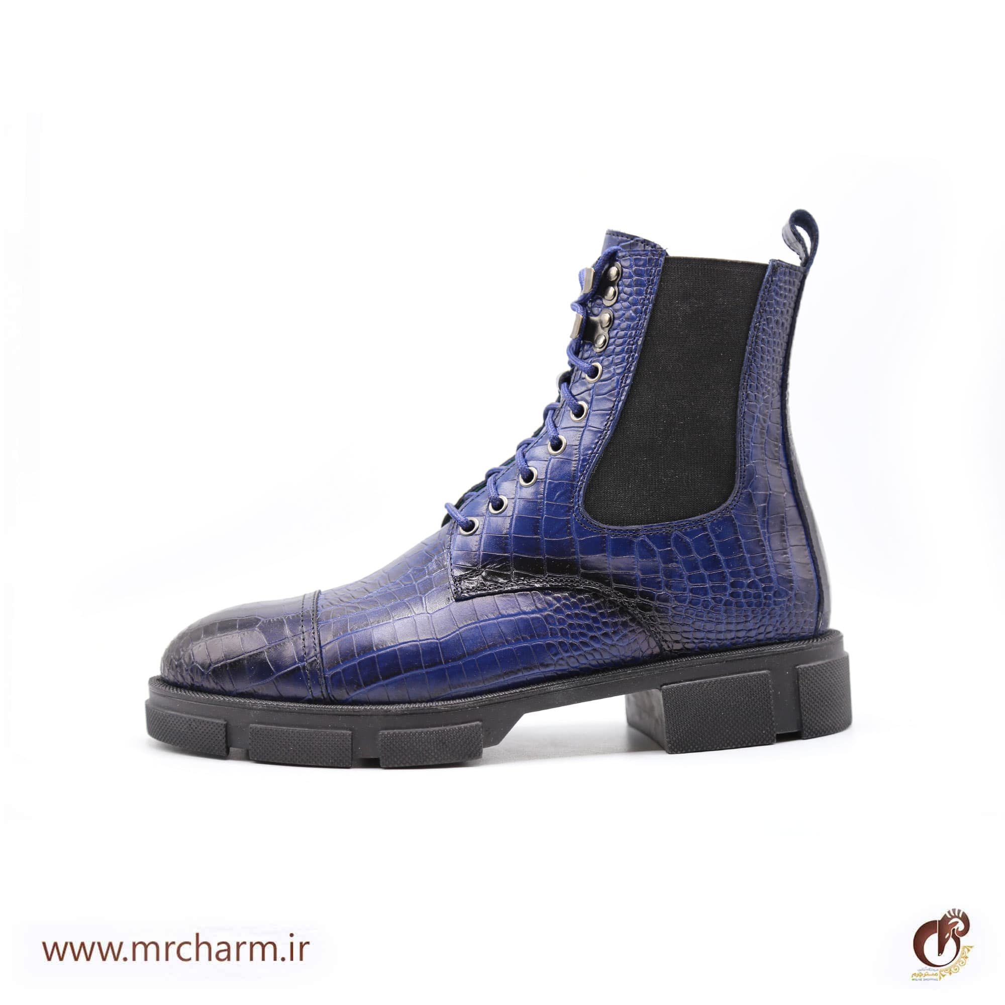 بوت بندی بلند چرم مردانه mrc117-02