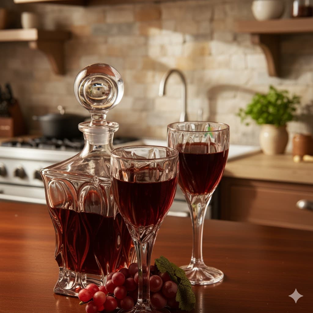 تنگ و لیوان کریستال پرنس هوم مدل اشکی سلطنتی