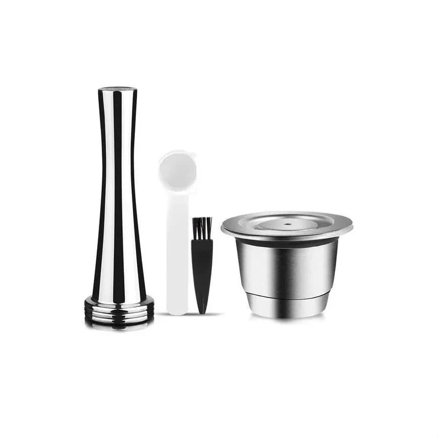 کپسول قهوه قابل شارژ نسپرسو همراه با تمپر |Refillable Capsule For Nespresso