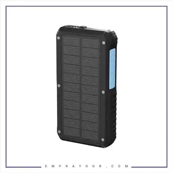 پاوربانک خورشیدی 20000 با کابل متصل پاورولوژی Powerology PP076 PPBCHA76