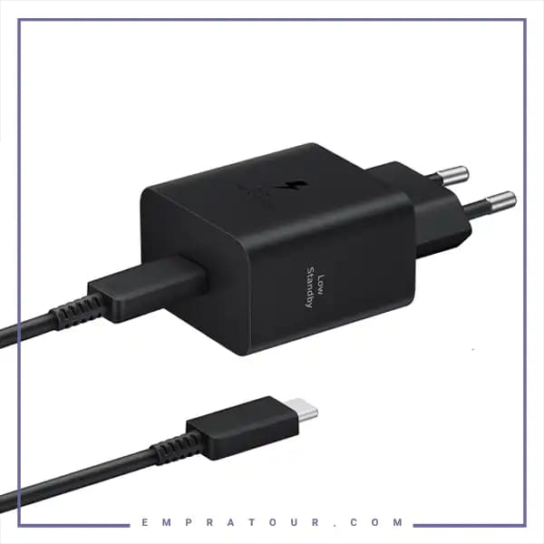 آداپتور سوپر فست سامسونگ ۴۵ وات با کابل اصلی Samsung EP-T4511XBEGEU