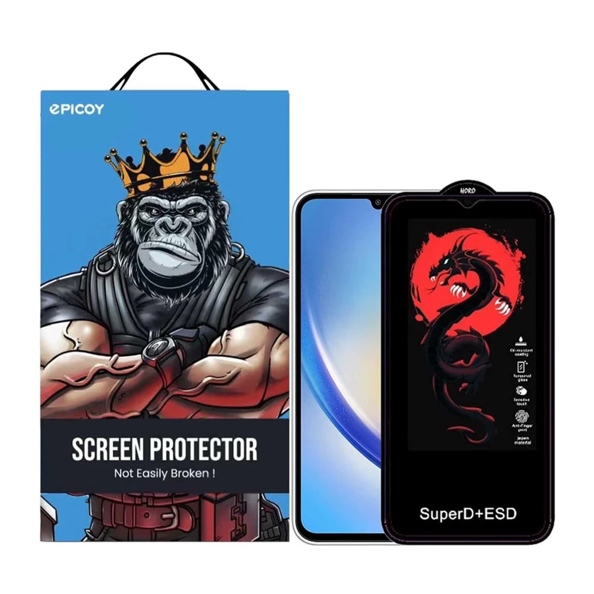 گلس گوشی سامسونگ Galaxy A34 اپیکوی مدل Dragon ESD