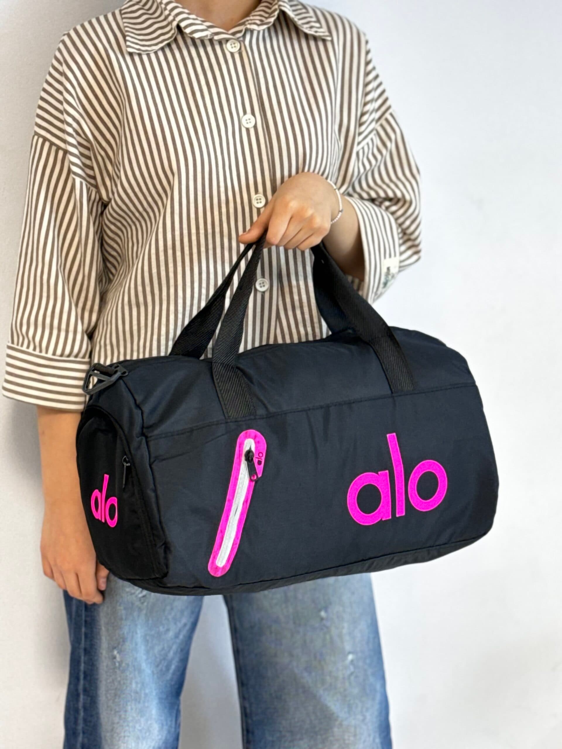 ساک ورزشی شمعی الو تک زیپ کد 4065