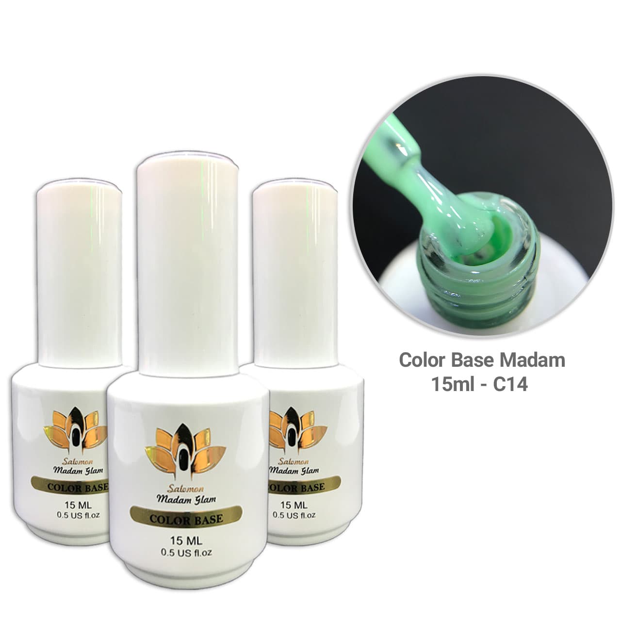 لاک ژل بیس فرنچ مادام madam روسی 15 میل کد C14