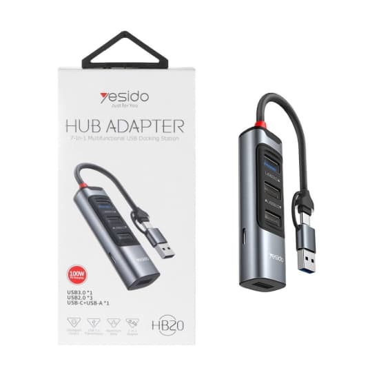 هاب 5 پورت USB-C یسیدو مدل HB20
