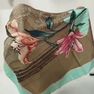 روسری نخی ساتن مجلسی