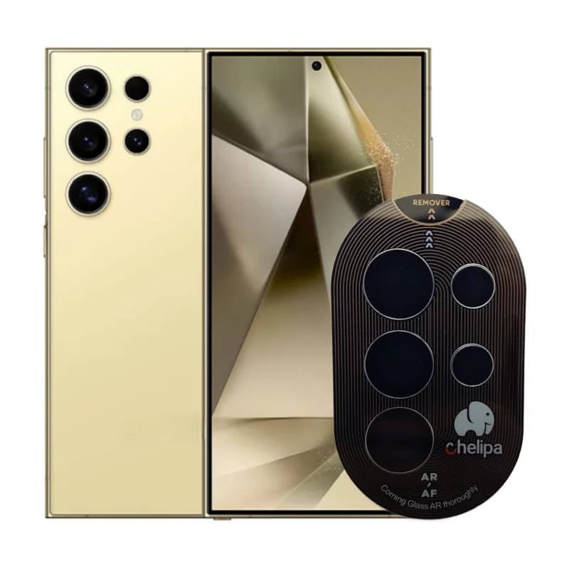 محافظ لنز دوربین گوشی سامسونگ Galaxy S24 Ultra چلیپا مدل Titanium