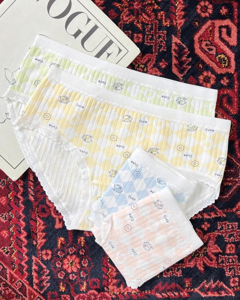 شورت طرح لوزی CUTE کد 25721