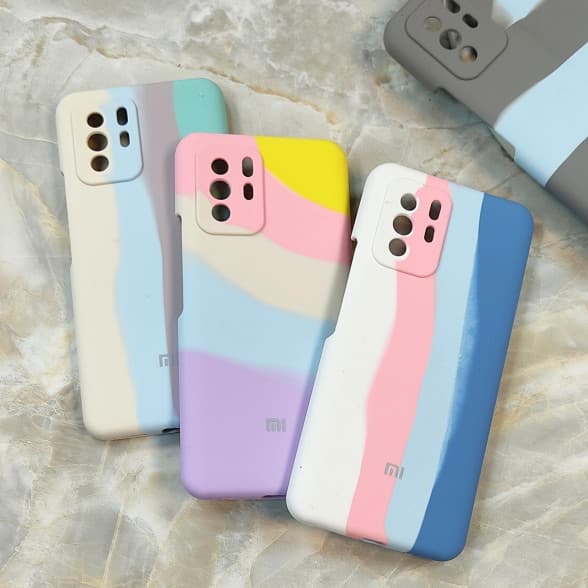 قاب سیلیکونی اورجینال رنگین کمانی Xiaomi Poco X3 GT