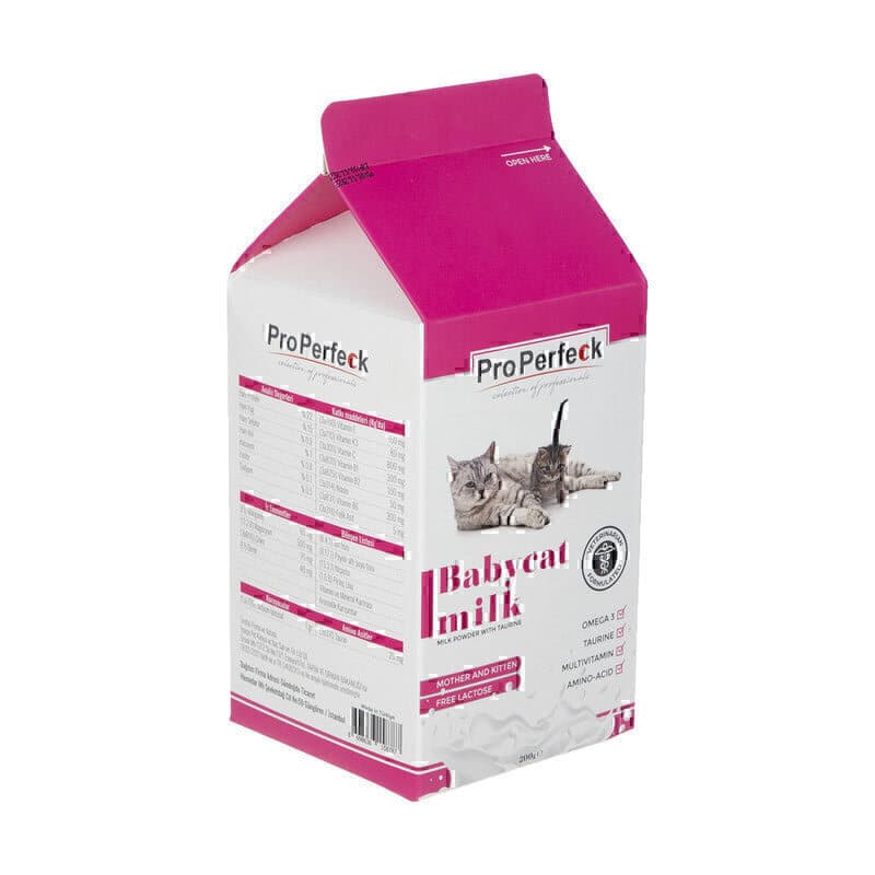 شیر خشک بدون لاکتوز بچه گربه پروپرفک Properfeck Baby Cat Milk Powder وزن 200 گرم