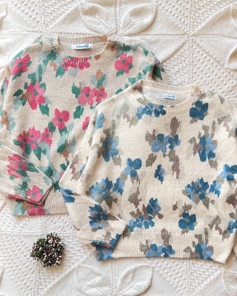 بلوز بافت گلدار mayoral (شارژ مجدد)