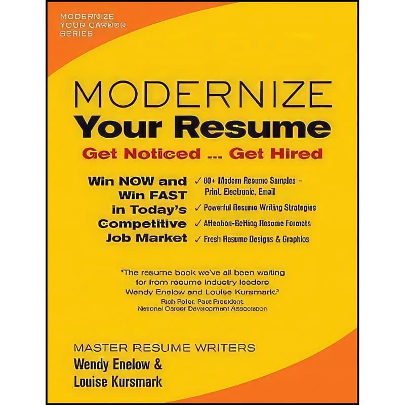 کتاب Modernize Your Resume اثر Wendy Enelow and Louise Kursmark انتشارات Emerald Career Publishing