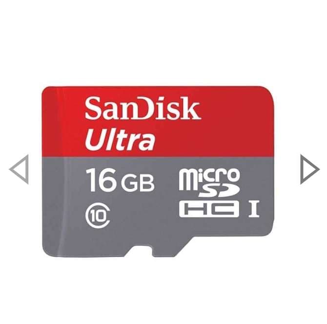 کارت حافظه MicroSD سن دیسک مدل Ultra ظرفیت 16 گیگابایت – 100MB