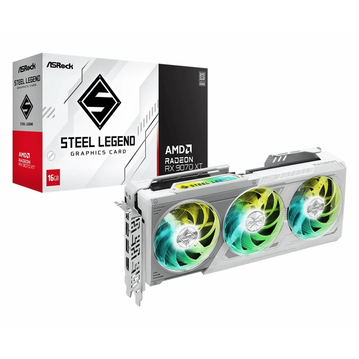 کارت گرافیک ASRock RX 9070 XT Steel Legend 16GB