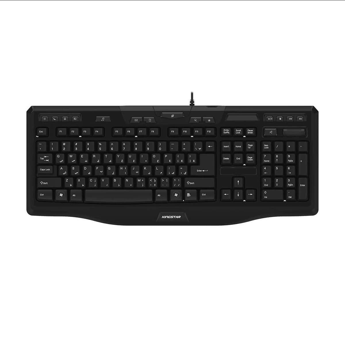 کیبورد با سیم کینگ استار مدل KB86