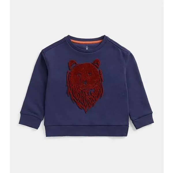 بلوز آستین بلند گرم بچه گانه پسرانه مادرکر مدل Bear