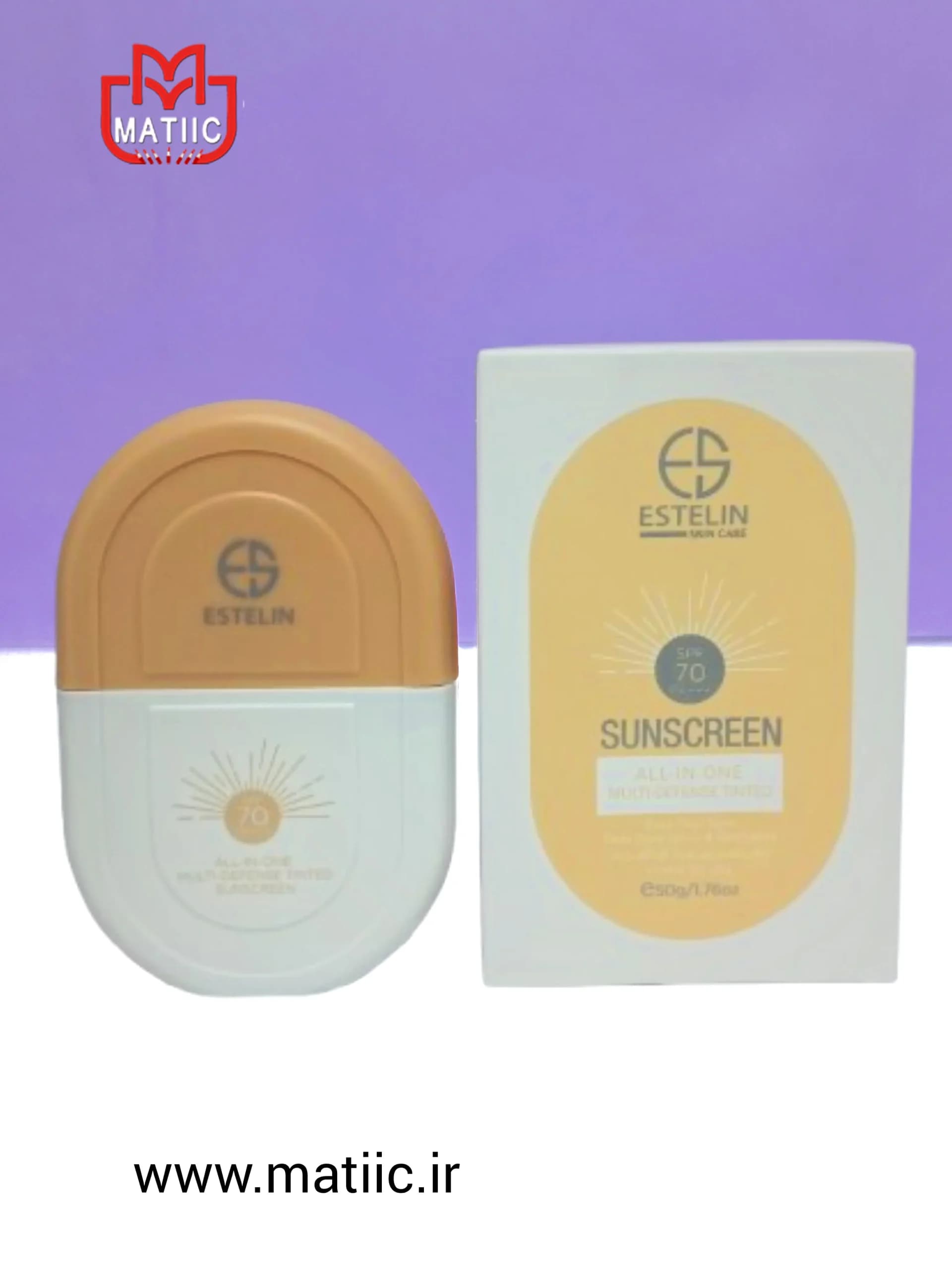 ضد آفتاب رنگی استلین SPF 70