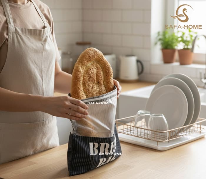 کیسه نان لیندا طرح راه راه دارای رنگبندی