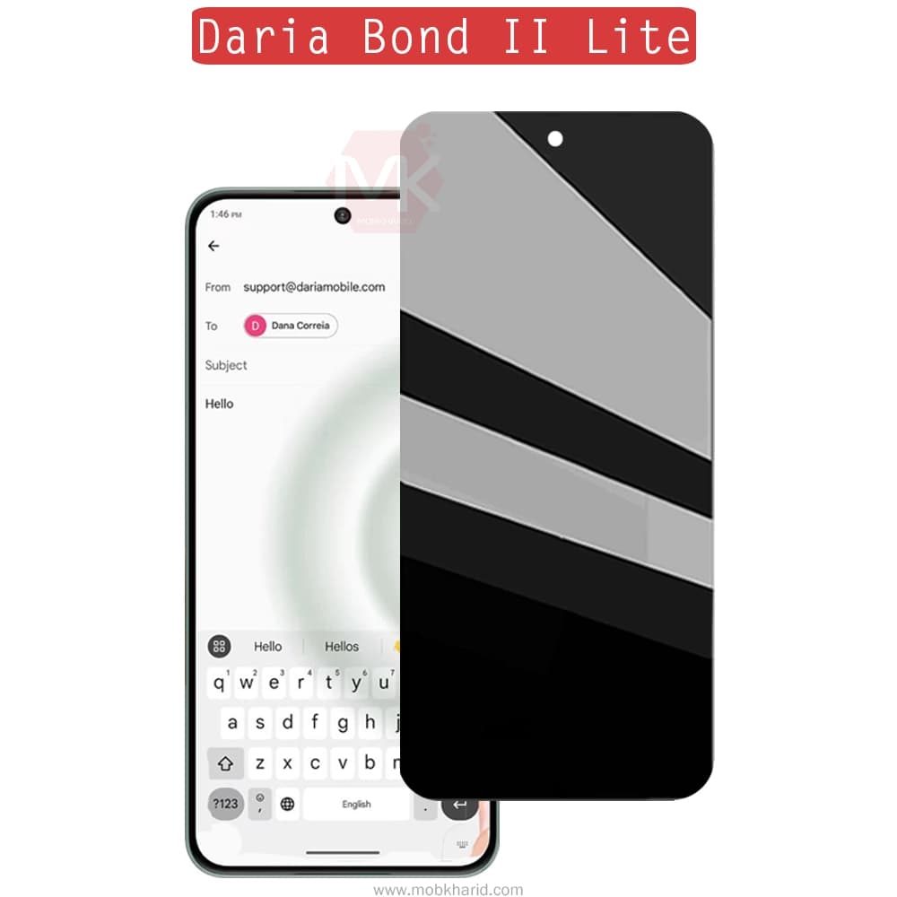 محافظ صفحه ضد جاسوسی Tempered Privacy Glass | Daria Bond 2 Lite