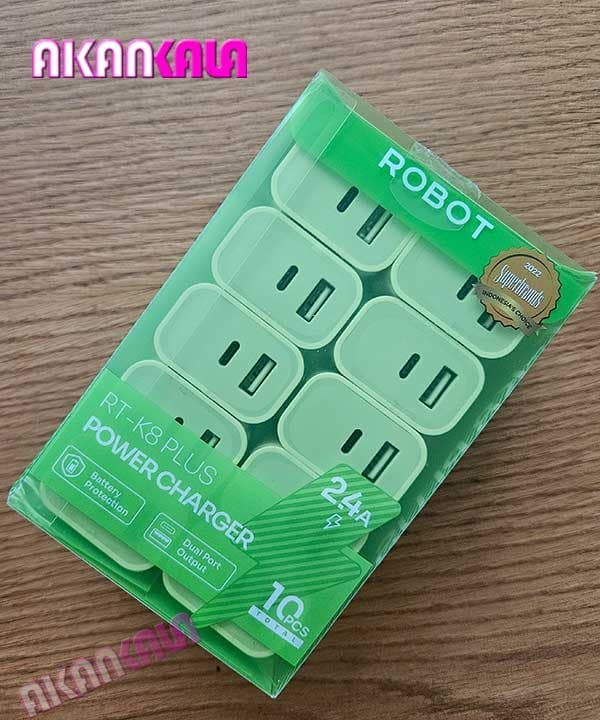 سری شارژر 2 خروجی 12 وات RT-K8 PLUS (اورجینال) “فروش عمده”