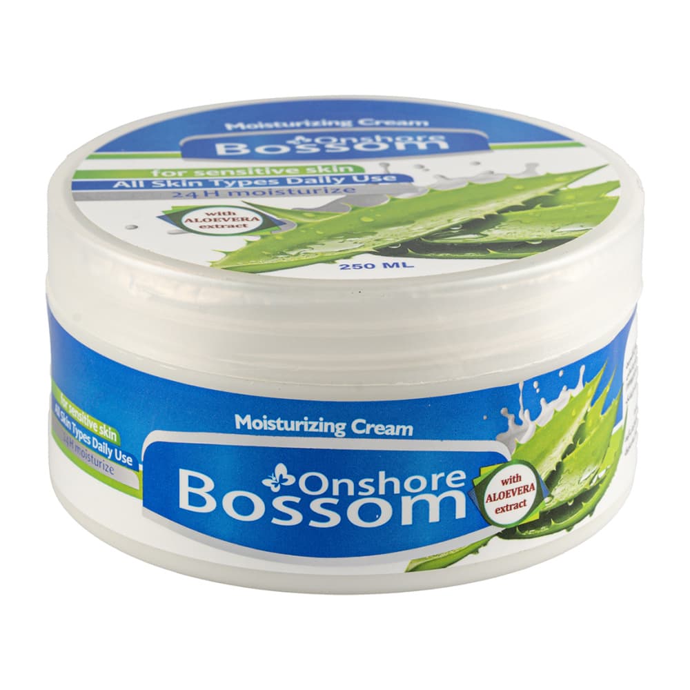 کرم آبرسان کاسه ای دست و صورت بوسوم حاوی آلوئه ورا حجم 250 میلی لیتر کارتن 36 عددی