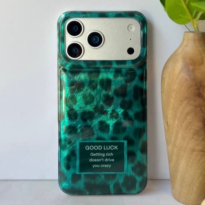 قاب بالشتی پلنگی سبز