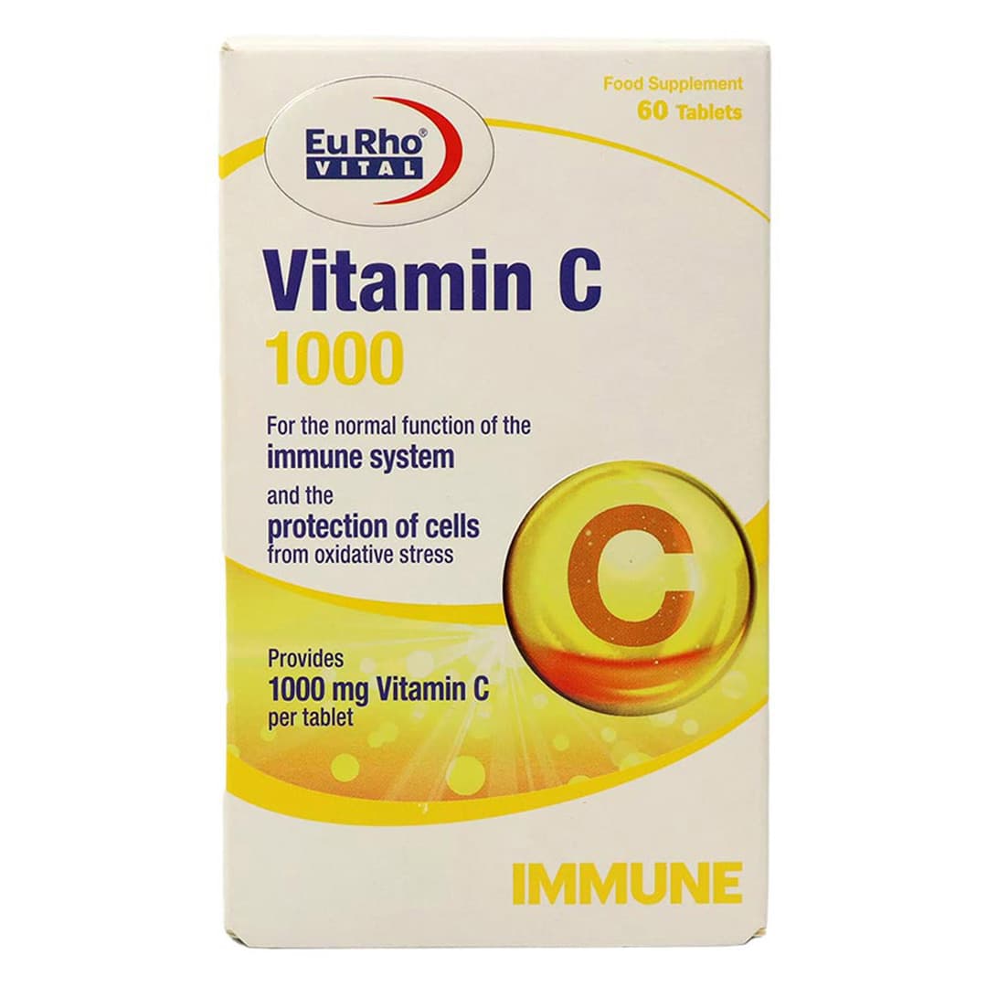 ویتامین ث قرص 1000 میلی گرم 60 عددی یوروویتال