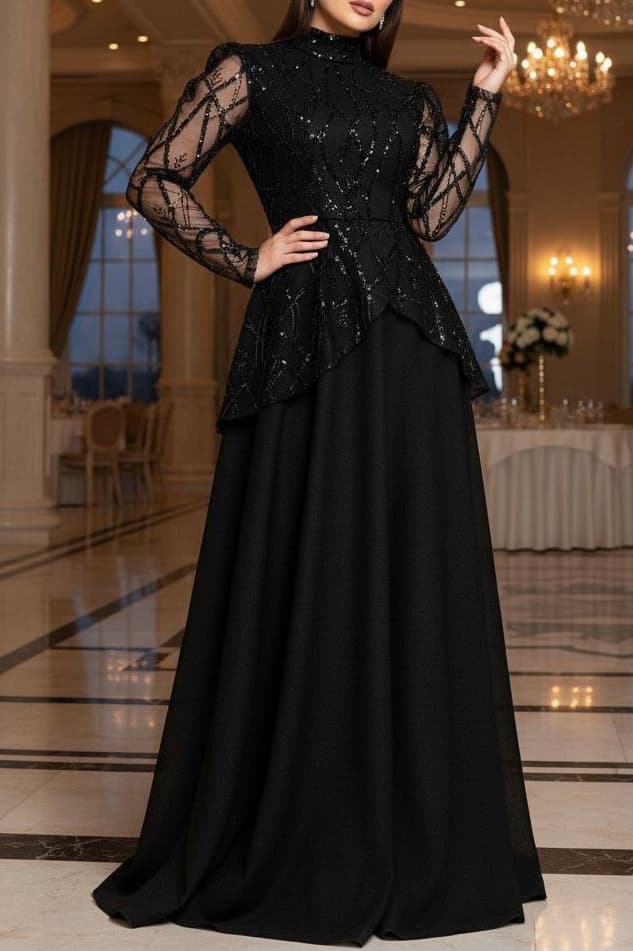 پیراهن مجلسی زنانه و شب ماکسی مدل پرنسس ۳(سفارشی ۱۰ روزه)