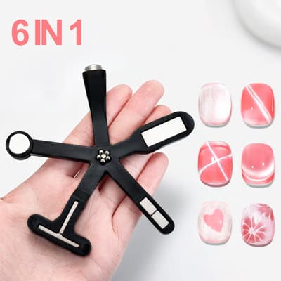 مگنت ناخن شش سر همه کاره ستاره ای 7 کاره حرفه ای