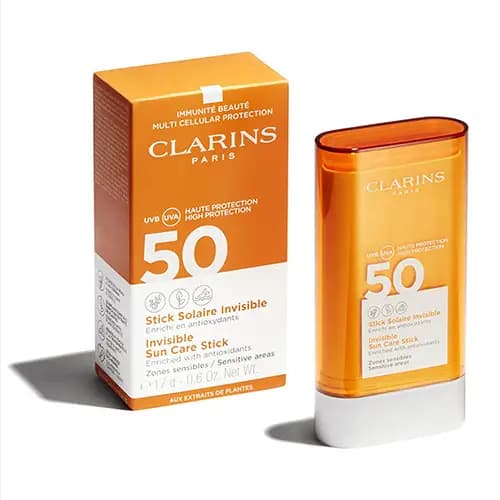 ضد آفتاب استیکی کلارنس بی رنگ SPF50