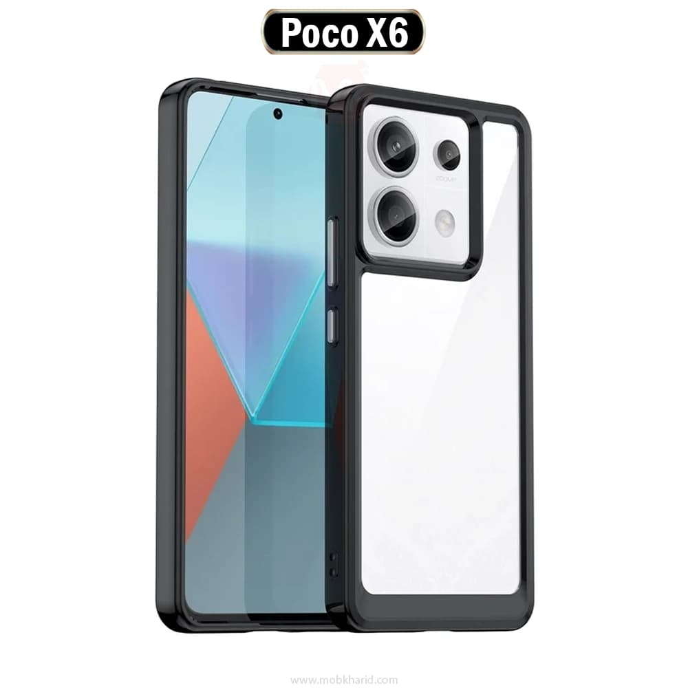 قاب محافظ شیائومی Multi Color Acrylic Cover | Poco X6