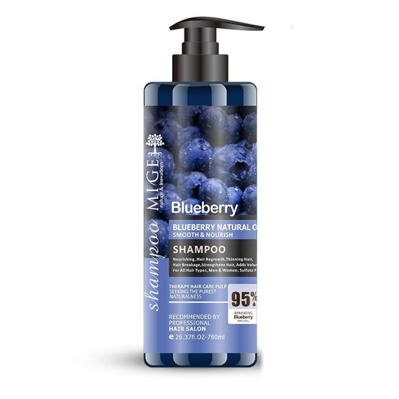 شامپو مو میگه مدل فری سولفات و نرم کننده حجم 780 میل