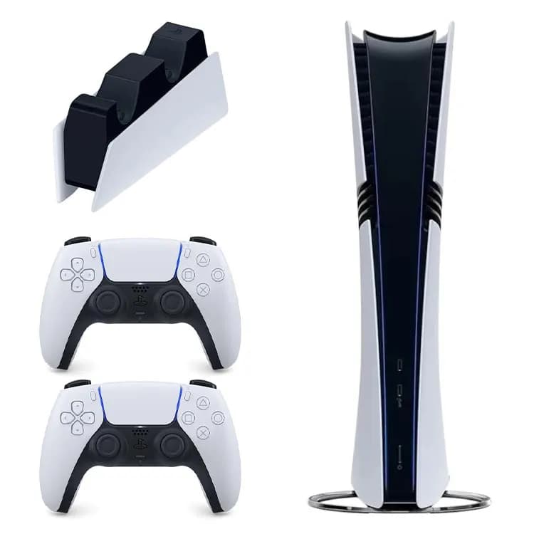 باندل کنسول PS5 Pro به همراه دسته بازی و پایه شارژر