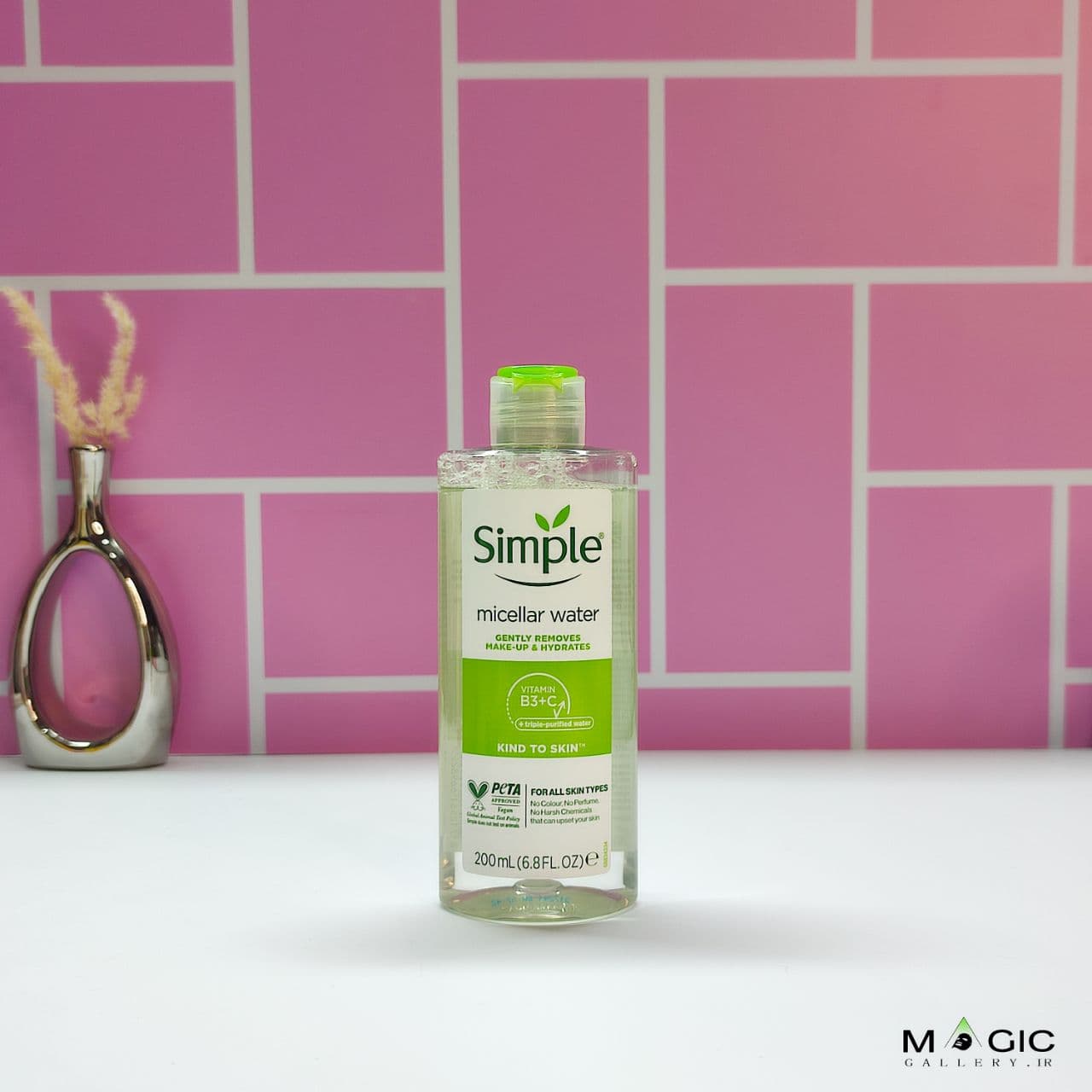 میسلار واتر سیمپل پاک کننده آرایش حجم ۲۰۰ میلی لیتر Simple Micellar Water