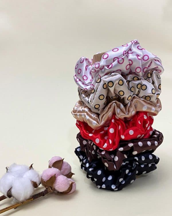 اسکرانچی ساتن خالخالی