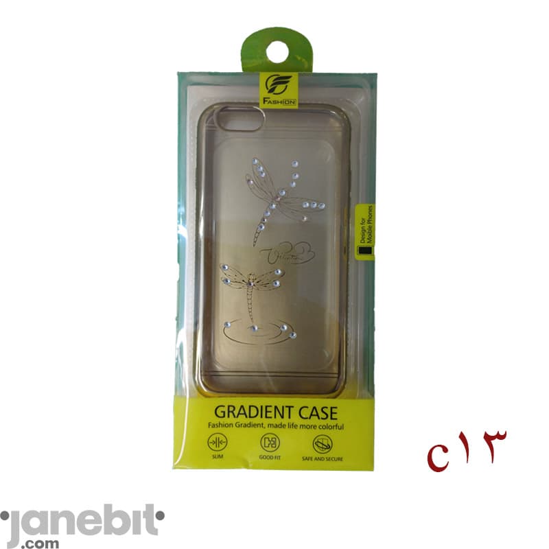قاب شفاف نگین دار پشت گوشی iPHONE 6/6s برند: FASHION کد:C13