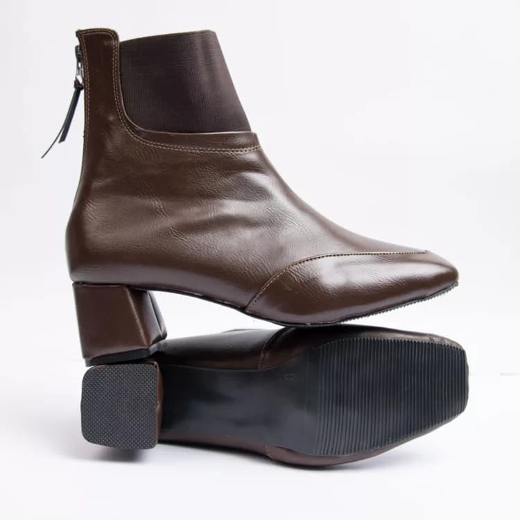 نیم بوت دخترانه قهوه ای کد 27782