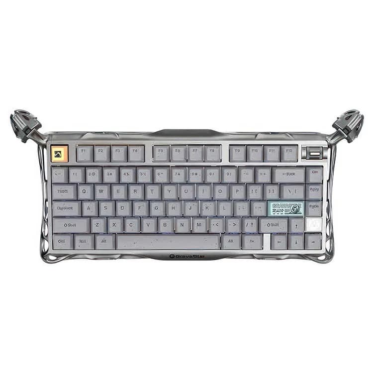 کیبورد بی سیم گیمینگ گراواستار GravaStar Mercury K1 Pro Wireless - خاکستری