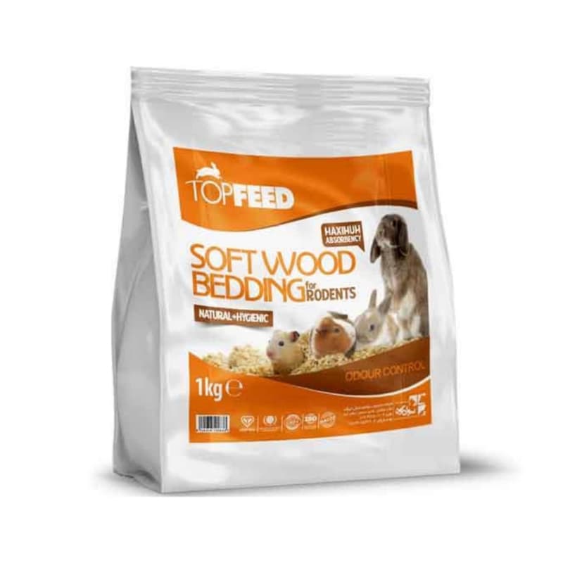 پوشال نرم بستر مخصوص جوندگان تاپ فید وزن 1 کیلوگرم